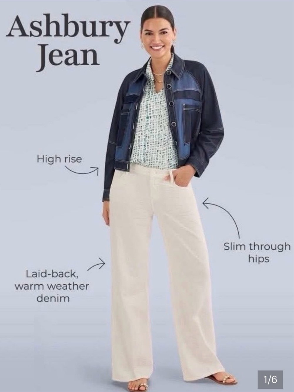 CAbi Ashbury Straight-Leg Jeans in White